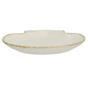 Madam Stoltz - Seashell tray offwhite