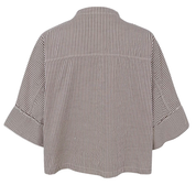 Black Colour-Cally Loose Shirt, créme