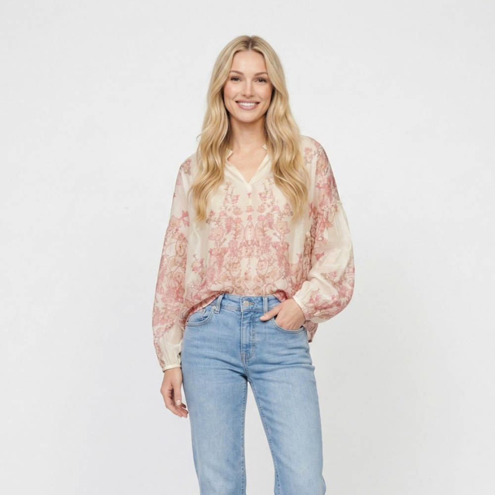 Minou Minou - First Blush Blouse, Pink
