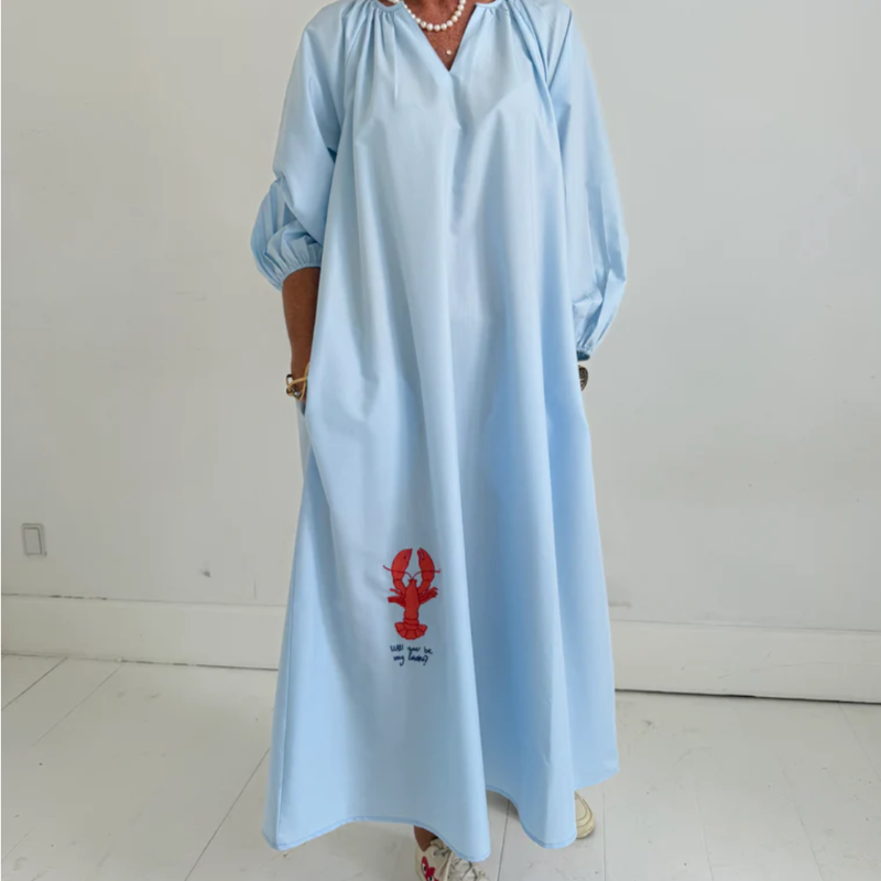 WAUW - Lobster Dress Light Blue