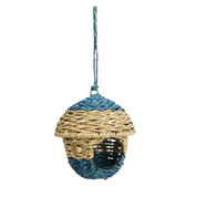 Madam Stoltz - Hanging Bird House Blue