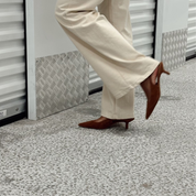 Black Colour - Box Pant Off White