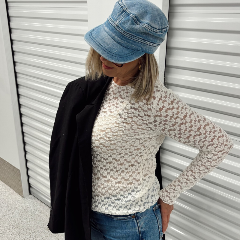 Black Colour - Blair Lace Blouse