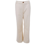 Black Colour - Box Pant Off White