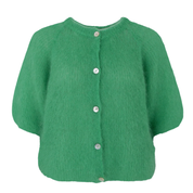 Black Colour - Knit Cardigan Green
