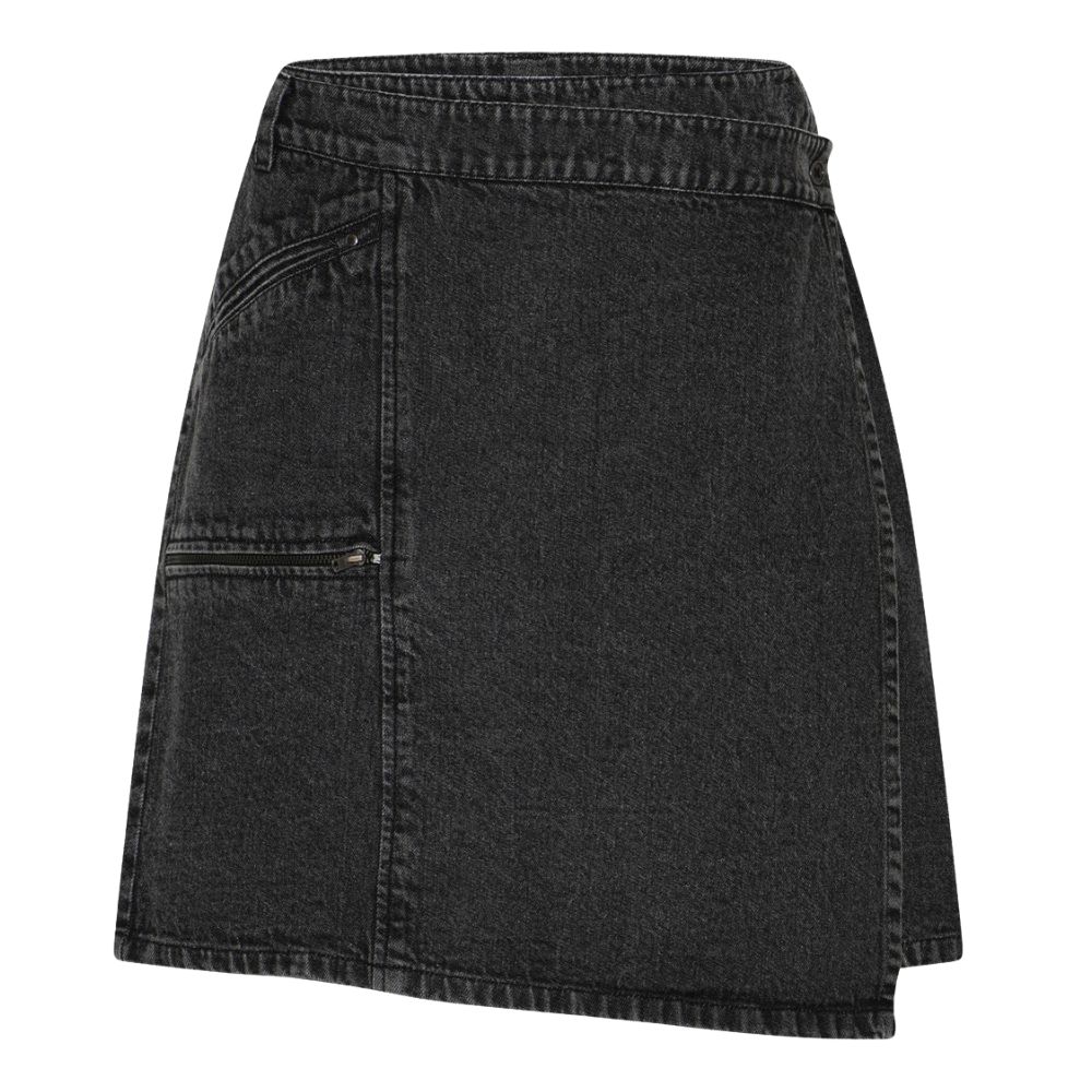 Humble - Ozzie Wrap Skirt, used black