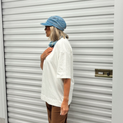 Black Colour -  May Big Tee Off White