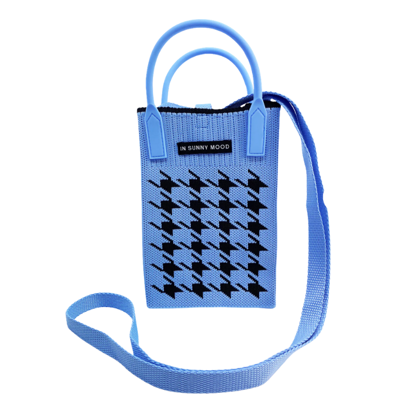 Pipol's Bazaar - Mobile Cross Bag Houndstooth Blue