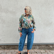 Black Colour - Denim Barrel Pant