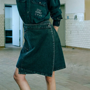 Humble - Ozzie Wrap Skirt, used black