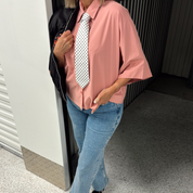 Black Colour - Davina Loose Shirt Rose