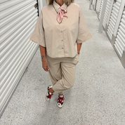 Black Colour -  Davina Loose Shirt Kit