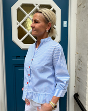 Not Sisters - Lobster Shirt - Blue Stripe