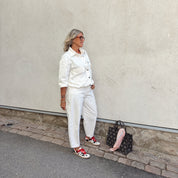 Black Colour - Cizzy Barrel Pant - Offwhite