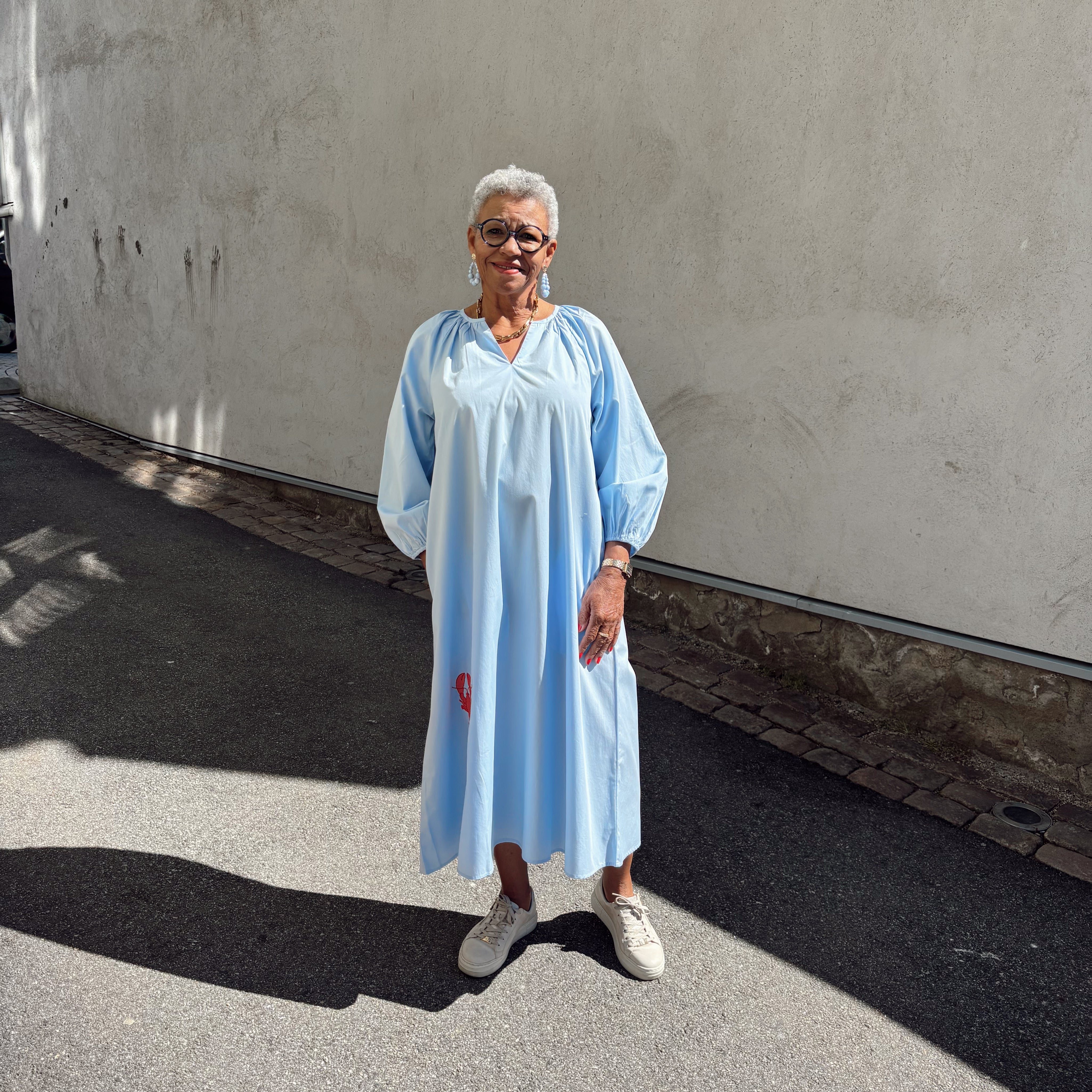 WAUW - Lobster Dress Light Blue