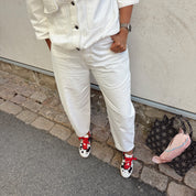 Black Colour - Cizzy Barrel Pant - Offwhite