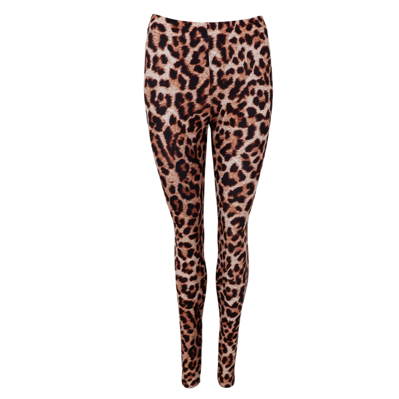 Black Colour - Lynn Leggings Brown Leo