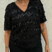 Black Colour - Fitz Blus Svart