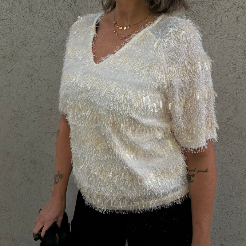 Black Colour - Fitz Blus OffWhite