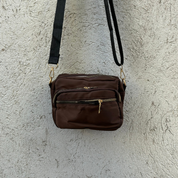 Black Colour - Viggy Nylon Bag Small Mocca