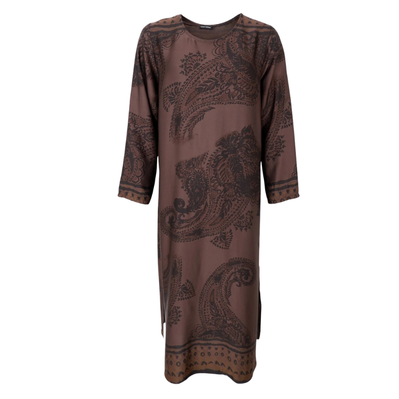 Black Colour - Jasmine Long Dress Coffee