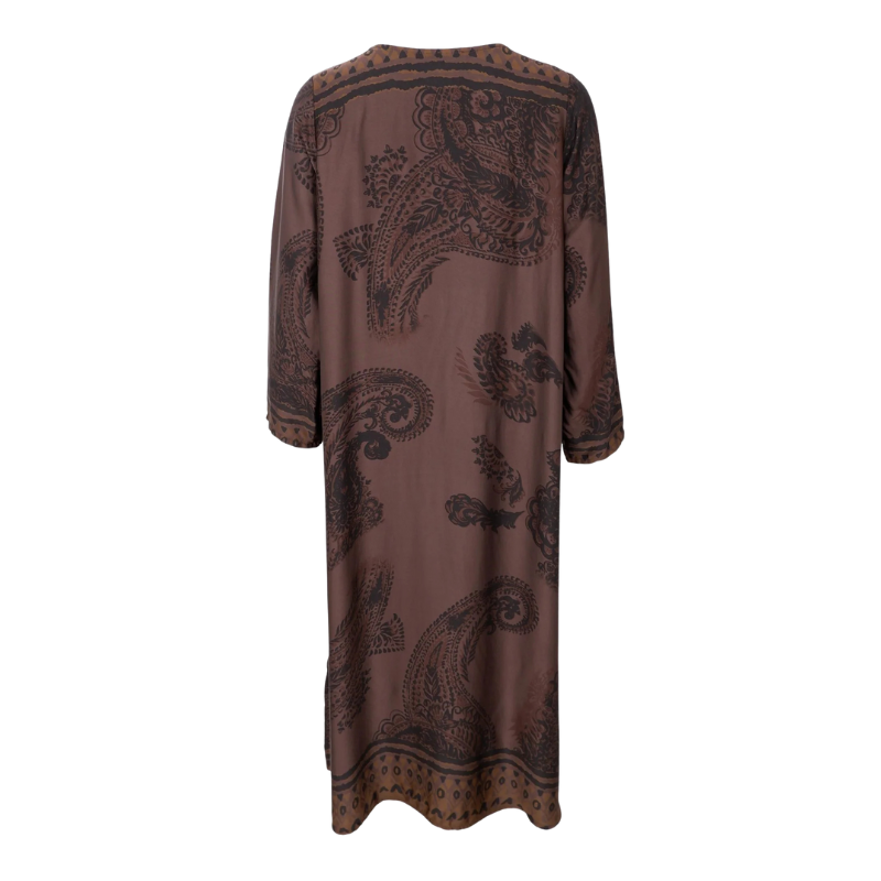 Black Colour - Jasmine Long Dress Coffee