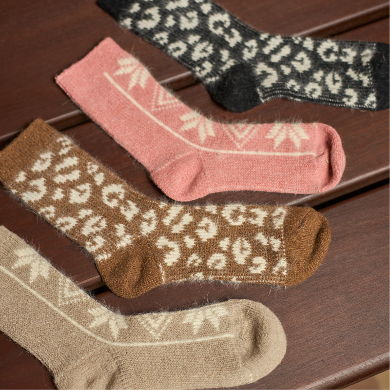 Black Colour - Tiril Sock berry onesize